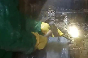 阜阳消防水池堵漏施工视频